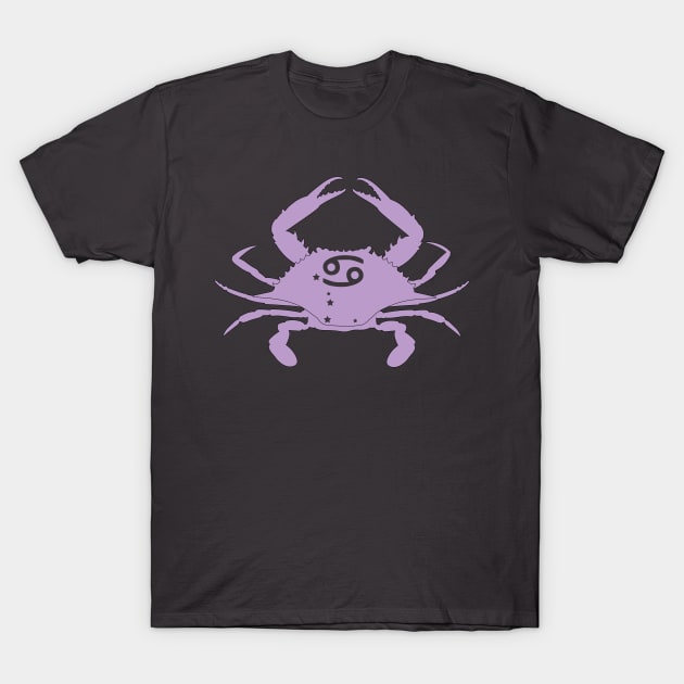 Cancer (Light Purple) T-Shirt by ziafrazier